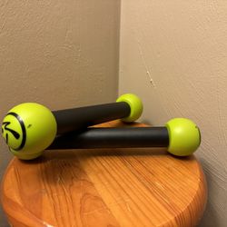 Pair of Two 1 lb Zumba Toning Sticks Weights