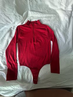 Red Long sleeve bodysuit