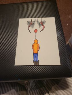 Abstract odd canvas with orange and blue essence