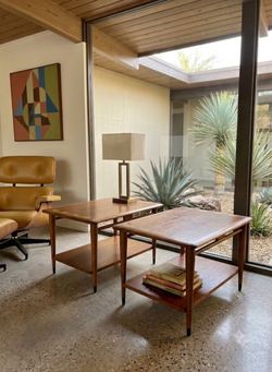 60s MCM Lane Acclaim End Table Pair Refinished