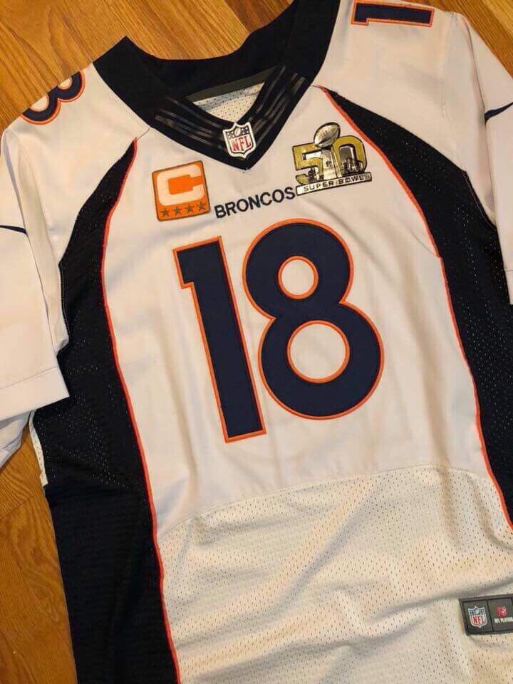 Peyton Manning Broncos Super Bowl jersey