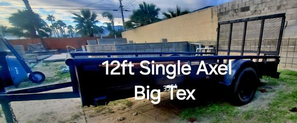 Trailer 12 ft Single Axel Perfect for Landscape, Palm Trim ,Furniture Moves & Cleanouts