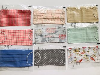 Fabric cloth face mask.