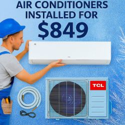 TCL 1 Ton Mini Split Air Conditioner W WiFi + Remote