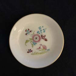 Royal Worcester Wildflower Design Fine Bone China Coaster Trinket Tea Bag Dish Barneys_of_Napa (7453)