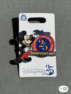 Disney Parks Celebrating Pins 25th Anniversary Mickey Mouse Official Pin