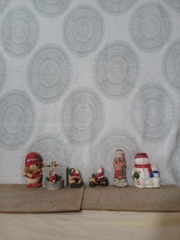 Collection Of Vintage Christmas Figurines