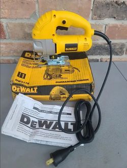 $80 PRICE IS FIRM, NO LESS. 
DeWalt DW317K 5.5 Amp Corded Variable Speed Jig Saw