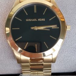 Michael Kors Goldtone Unisex Watch 