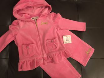 NWT Juicy Couture Velour set 12-18 month