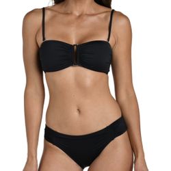La Blanca Womens Island Goddess Bandeau Slider Swimsuit Top  Color: Black  Size: 8   Fabric type 83% Nylon, 17% Elastane Care instructions Hand Wash O