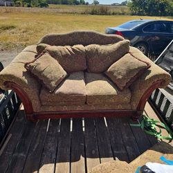 Wood Gold Sofa