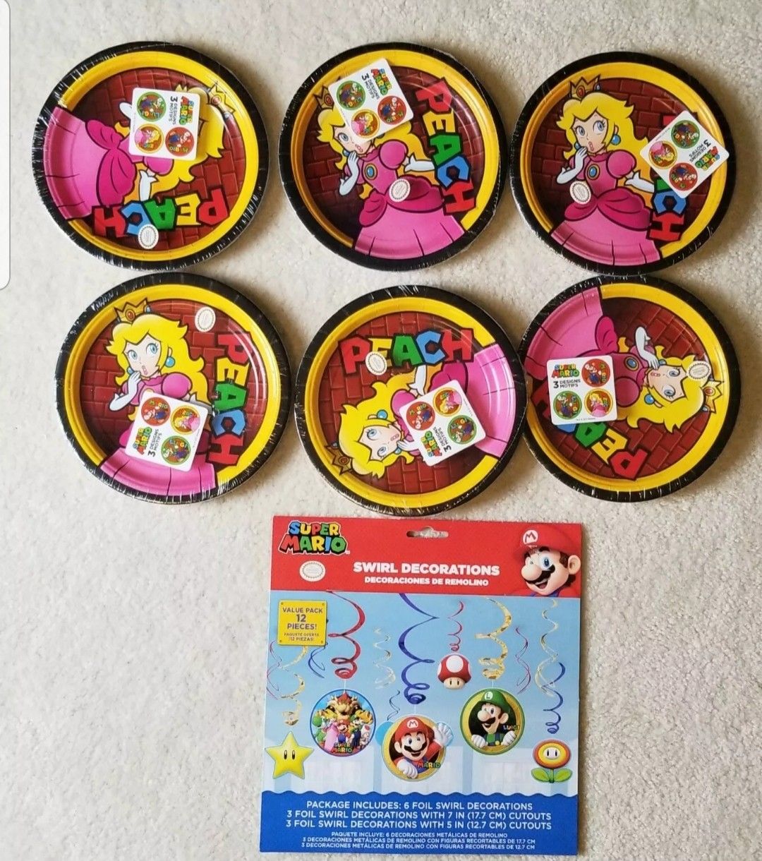 Super Mario Brothers party pack