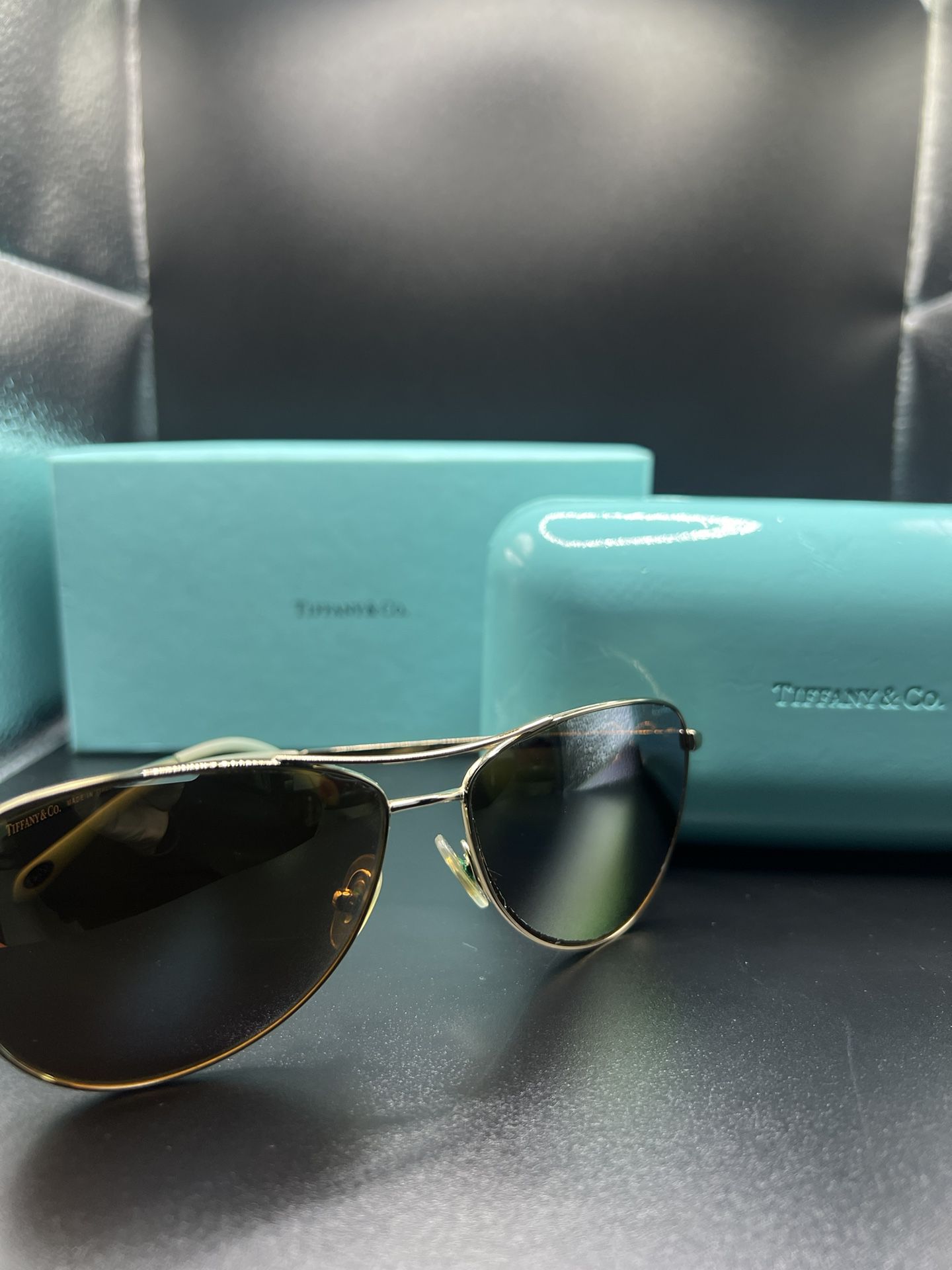 Tiffany & Co. Bowtie Frame Aviator Sunglasses