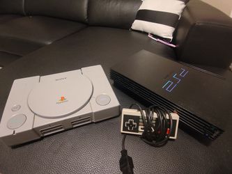 PS1+2 Bundle NO CABLES  (bonus nes controller)