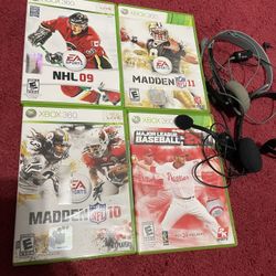Xbox 360 Games and Headsets 