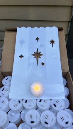Electric candle luminaries