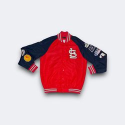 Vintage St. Louis Cardinals Genuine Merchandise World Series patch bomber jacket