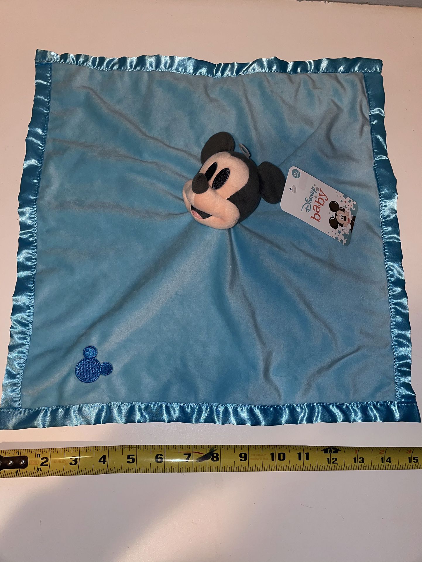 New Disney Baby Mickey Lovey Velvety Super Soft Security Blanket