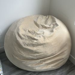 Tan Bean Bag Chair large 