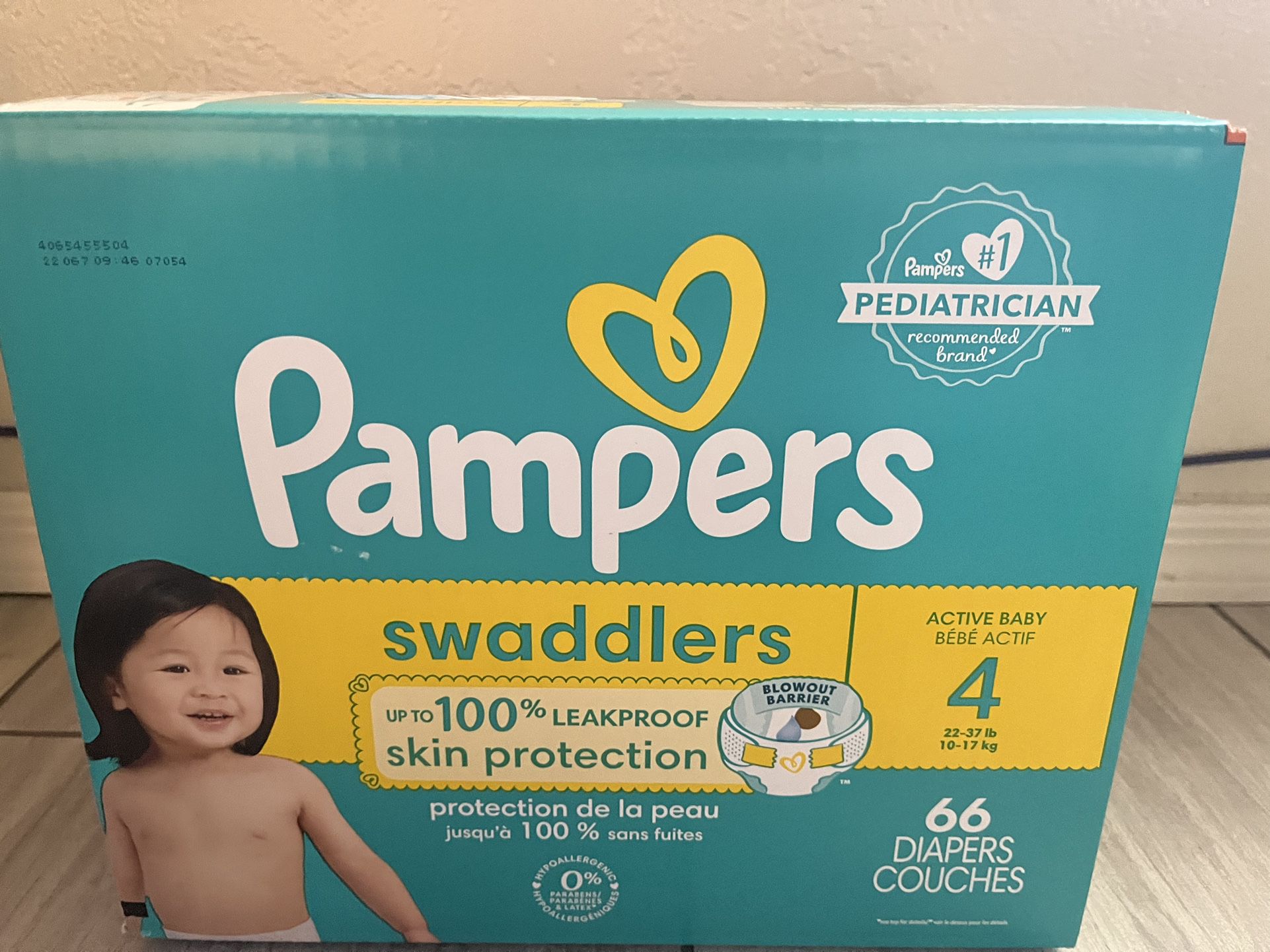 Pamper Size 4 66 Diapers $22.