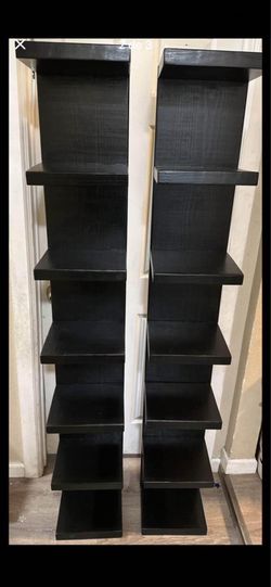Wooden shelves 6ft tall x 11” wide