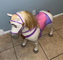 Disney Princess Playdate Interactive Maximus 32 inches tall toy horse from Tangled