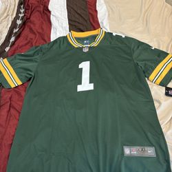 NFL Green Bay Packers Micah Parsons #1 Xxl Green Jersey 