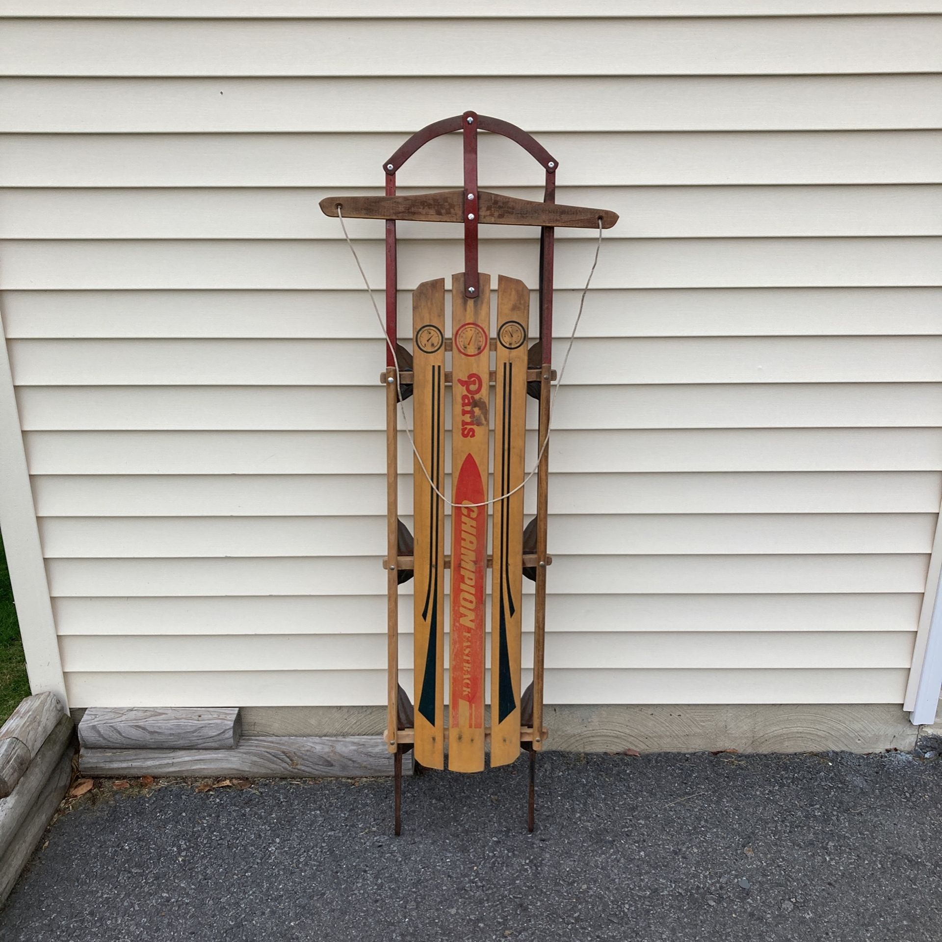 Vintage Steel Runner sled