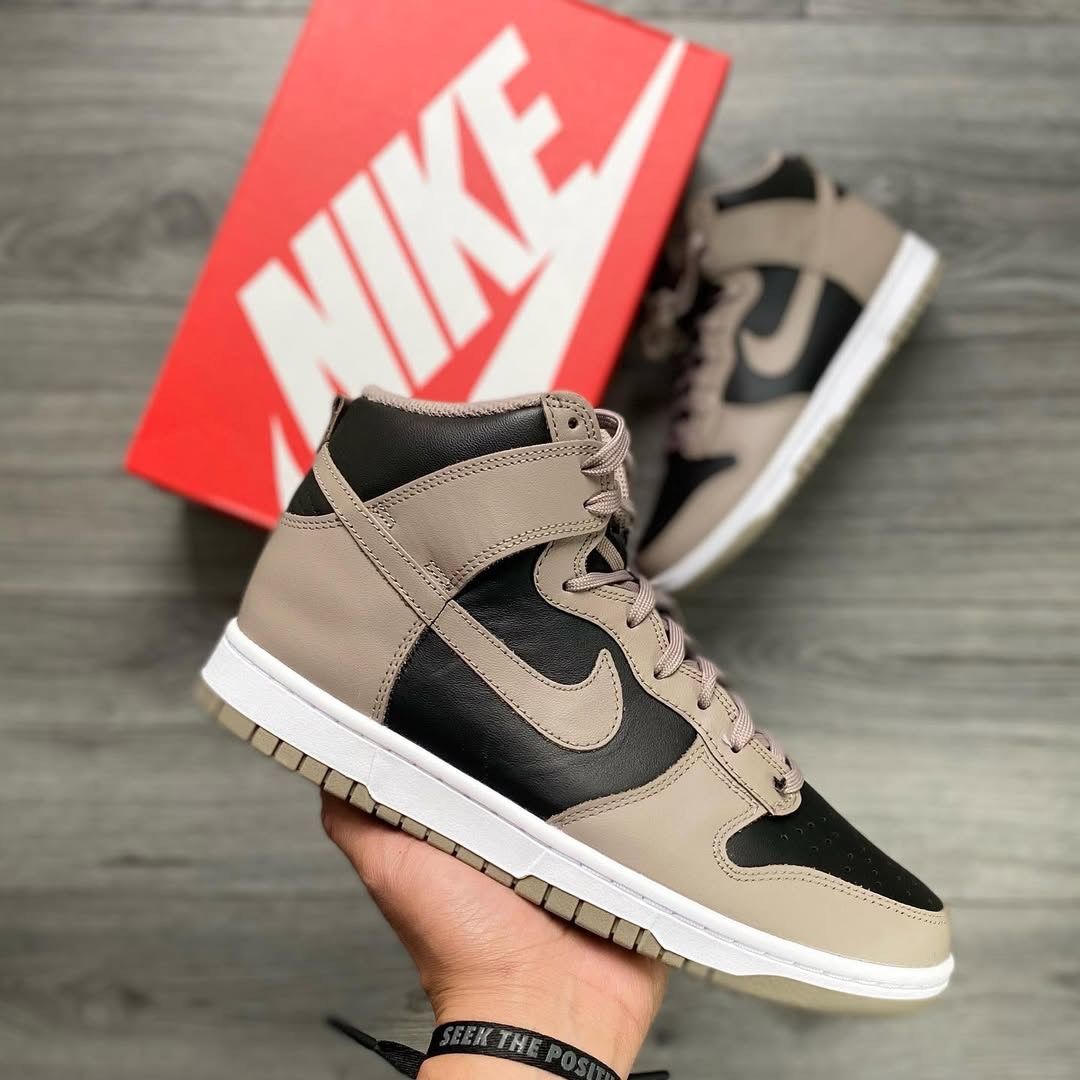 Nike Dunk High Moon Fossil Black White - Size 8.5M / 10W Brand New