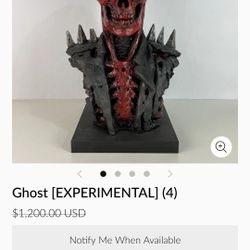 1 Of 1 - Experimental - Ghost Skull Bust - Jack Of The Dust  - Brand New
