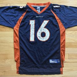 Hoff #16 Denver Broncos NFL Reebok Jersey Youth Size XL 18-20  