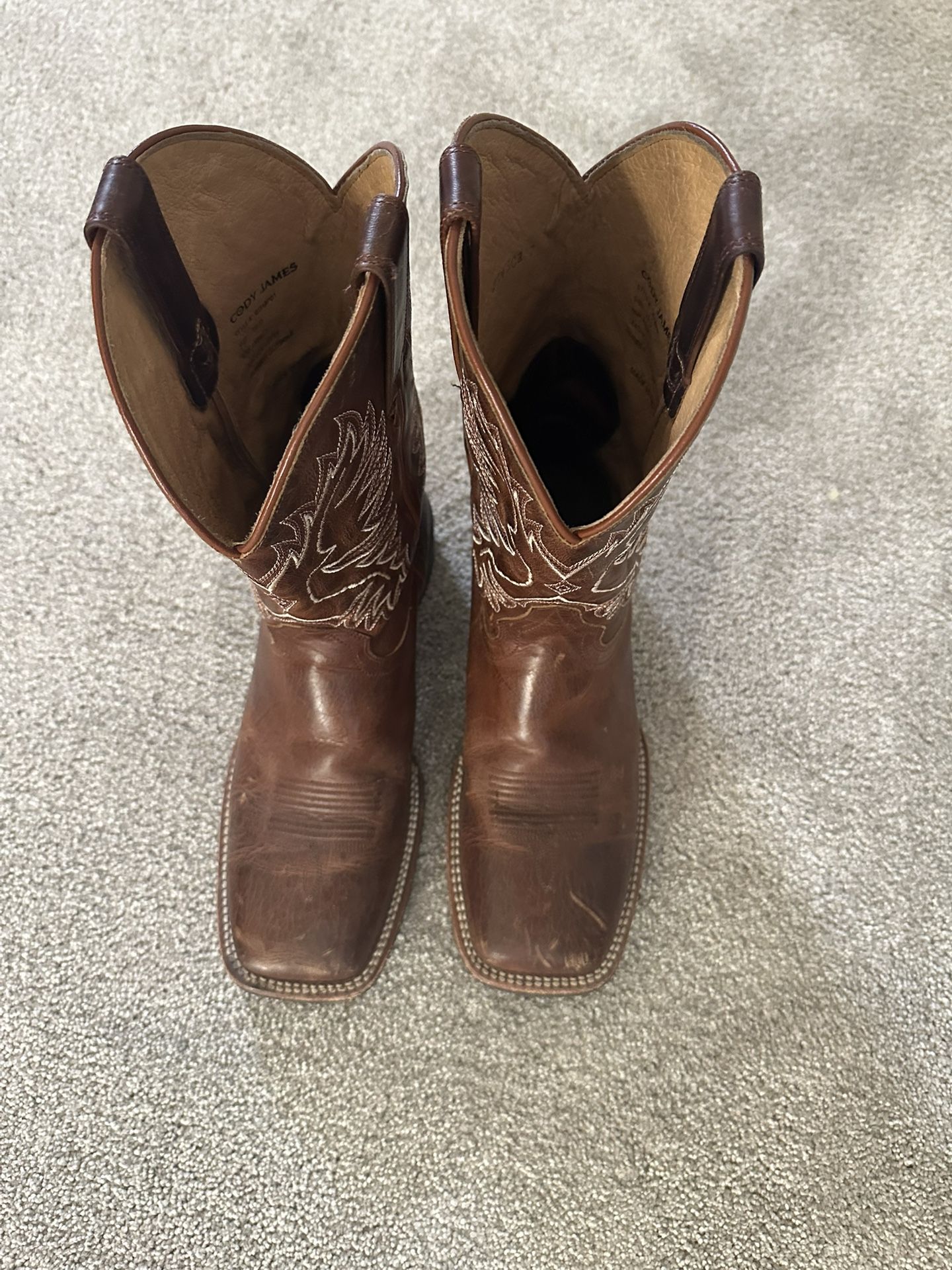 Square Toe Boots 10 D