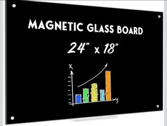 Glass link glass magnetic whiteboard 24x18 in