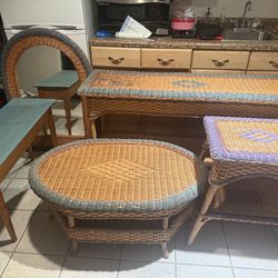Wicker Furniture Set