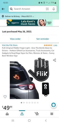 Flip Off Light For Car