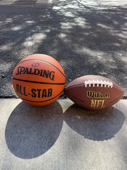 Basketball and football