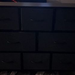 Black Fabric Dresser (new) 