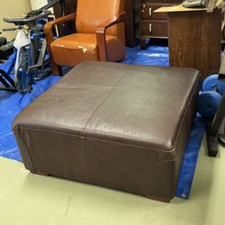 Large Leather, Oversized Ottoman
