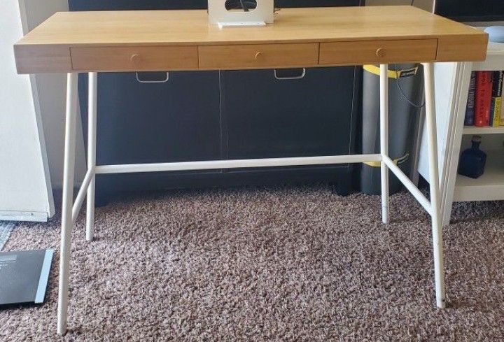 IKEA LILLASEN all bamboo desk table A