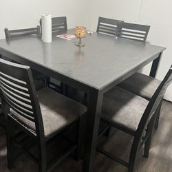 9 Piece Counter Height Dinning Table 