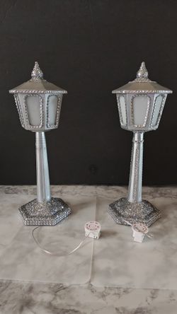 Silvered Lanterns Battery Operated 