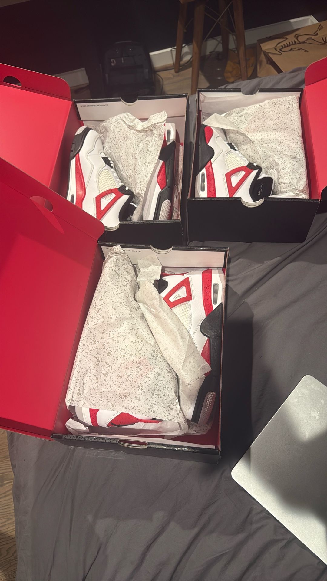 Jordan 4 Fire Red (8,9,11.5) 