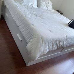 King Size Bed ( Frame And Mattress) 
