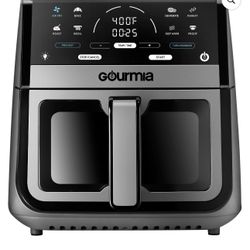 (Brand New) 8 Qt Digital Window Air Fryer with 8 One-Touch Cooking Functions, Gray