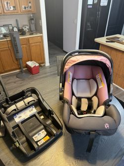 Pink Car Seat With Base