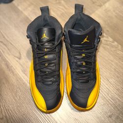 JORDAN 12 (UNIVERSITY GOLD) SIZE 10 MENS