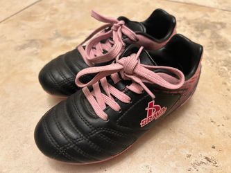 Brava Soccer Cleats Black and Pink