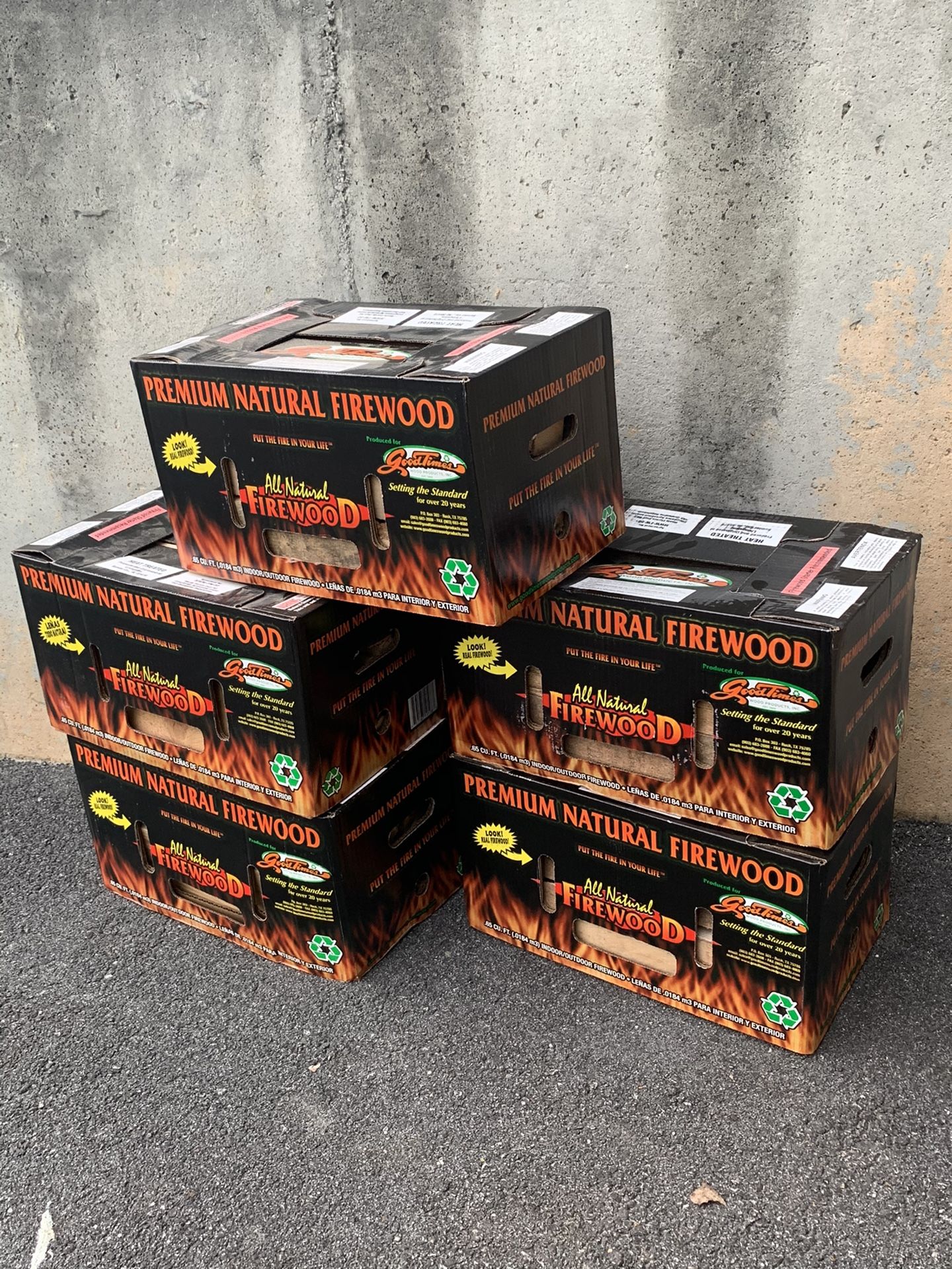 Goodtimes Wood 2 Boxed Firewood for $25