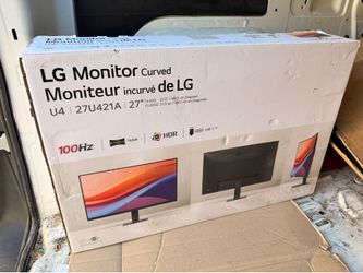 LG MONITOR CURVED 27U421A NEW